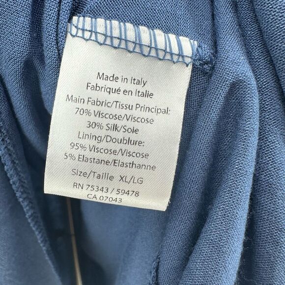 Le Ragazze Floral Maxi Dress XL Fit Flare Elastic Silk Blend Garden Party Fairy - Picture 4 of 16